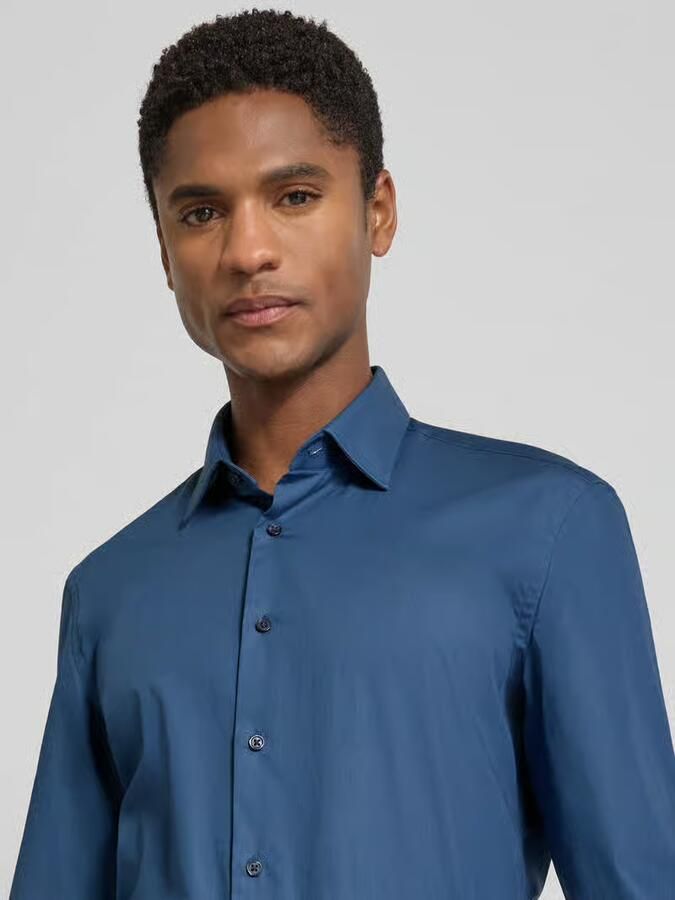 Jake*s Super slim fit zakelijk hemd met kentkraag