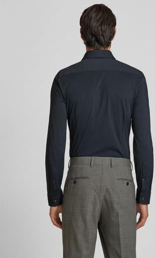 Jake*s Super slim fit zakelijk overhemd met knoopsluiting - Foto 3