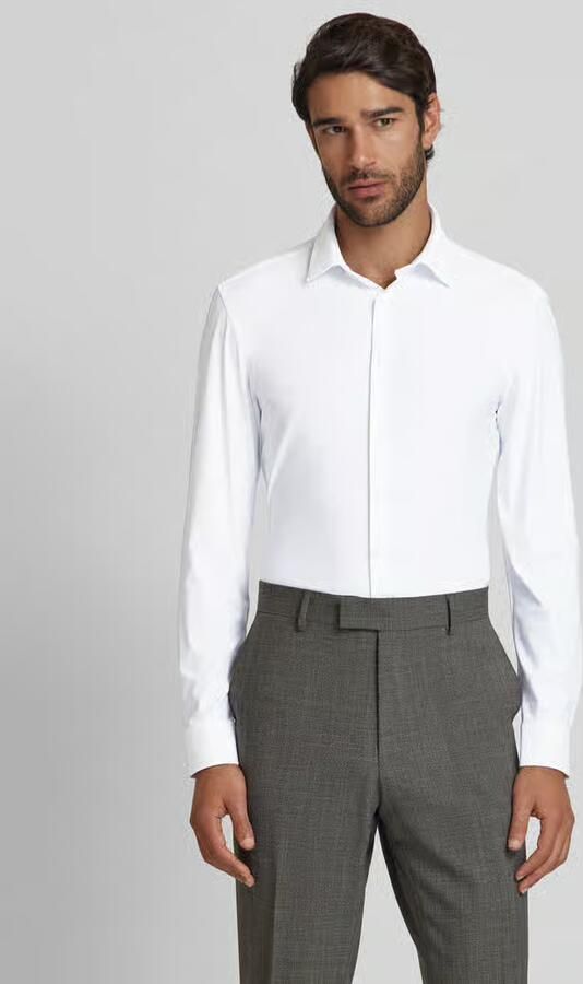 Jake*s Super slim fit zakelijk overhemd met knoopsluiting - Foto 4