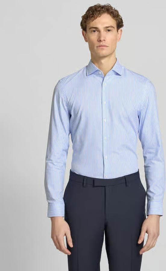 Jake*s Slim fit zakelijk overhemd met knoopsluiting - Foto 3