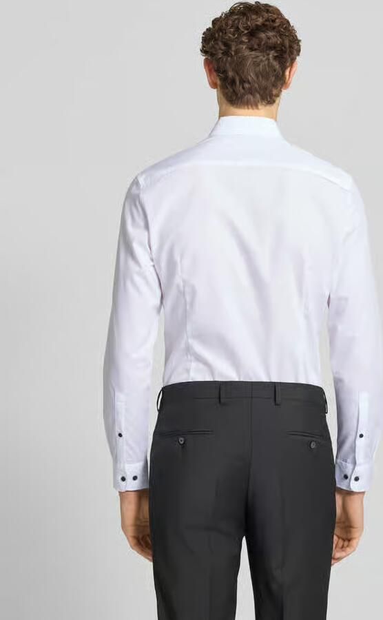 Jake*s Super slim fit zakelijk overhemd met knoopsluiting - Foto 3