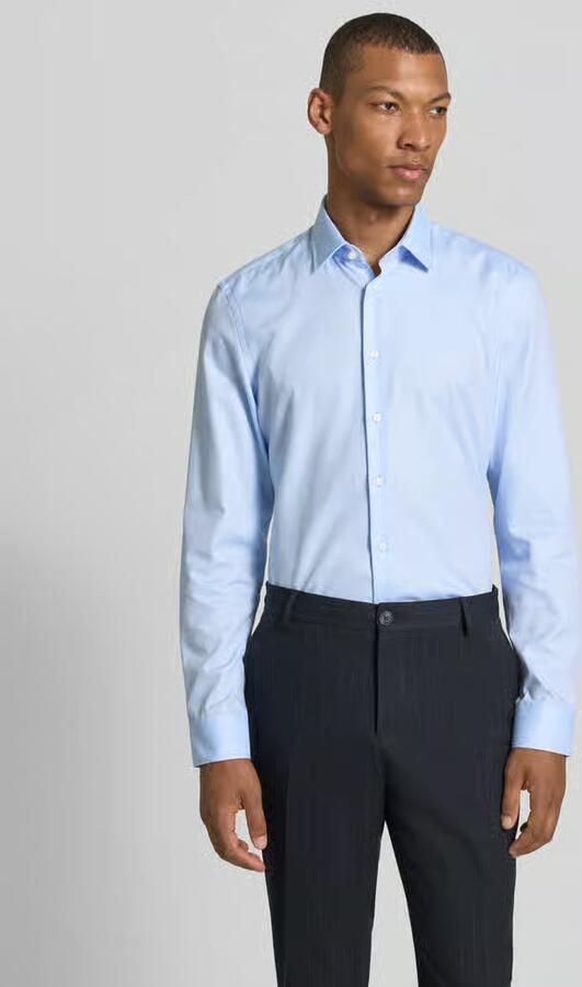 Jake*s Super slim fit zakelijk hemd met kentkraag - Foto 3