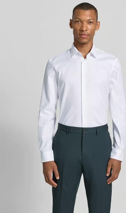 Jake*s Super slim fit zakelijk hemd met kentkraag - Foto 3