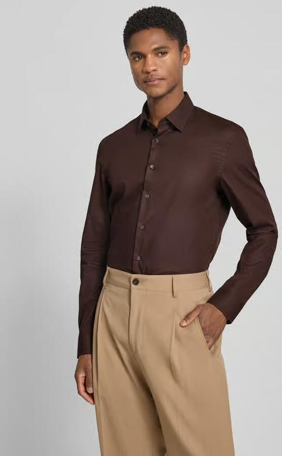 Jake*s Super slim fit zakelijk hemd met kentkraag - Foto 2