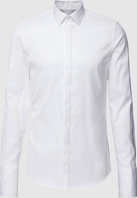 Jake*s Super slim fit smokingoverhemd met kentkraag