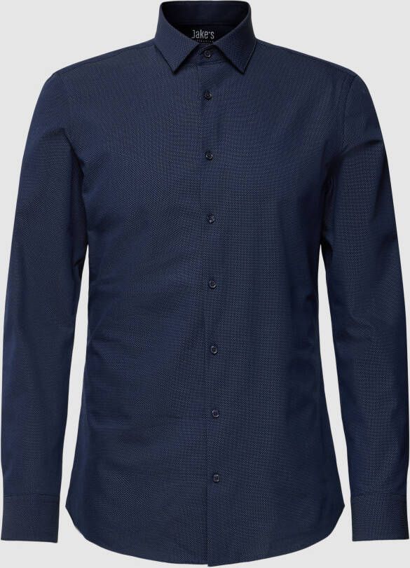 Jake*s Super slim fit zakelijk overhemd met kentkraag