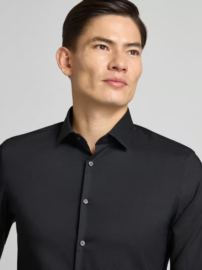 Jake*s Super slim fit zakelijk overhemd met kentkraag - Foto 2
