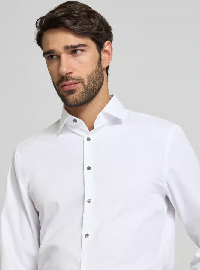Jake*s Super slim fit zakelijk overhemd met kentkraag - Foto 2