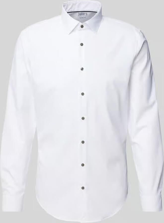 Jake*s Super slim fit zakelijk overhemd met kentkraag