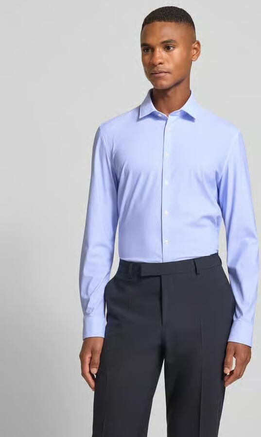 Jake*s Super slim fit zakelijk overhemd met kentkraag - Foto 2