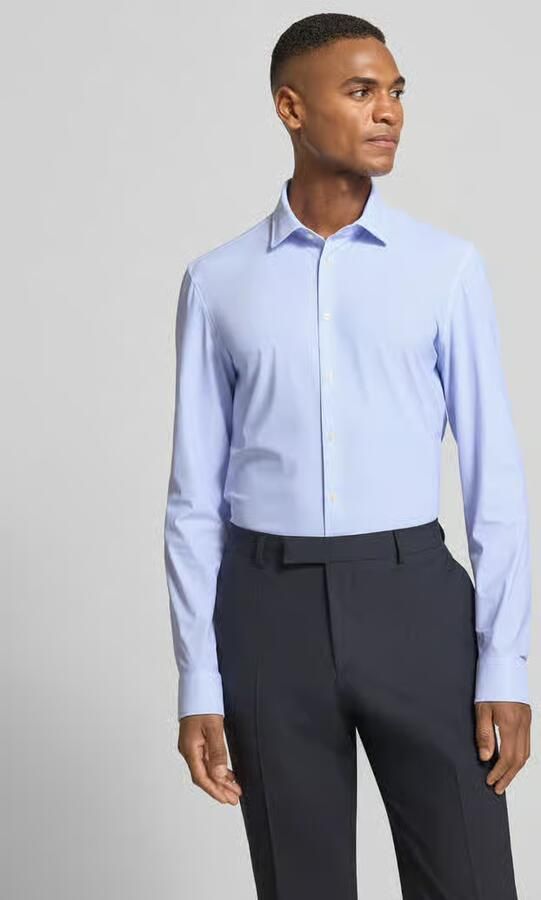 Jake*s Super slim fit zakelijk overhemd met kentkraag