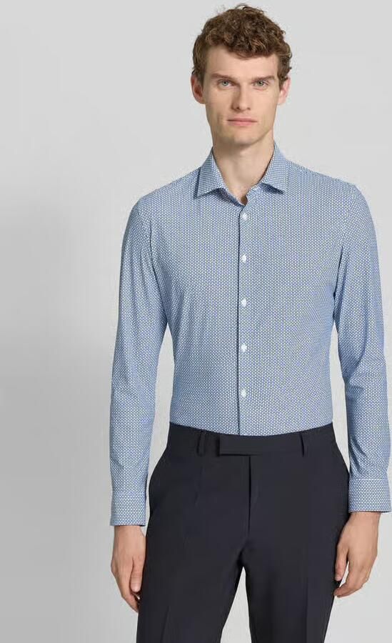 Jake*s Super slim fit zakelijk overhemd met kentkraag - Foto 2