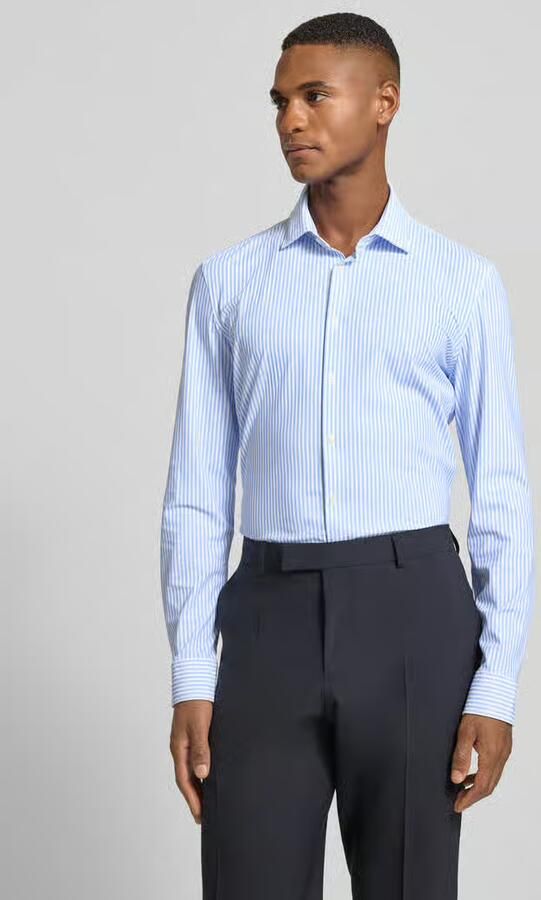 Jake*s Super slim fit zakelijk overhemd met kentkraag - Foto 2