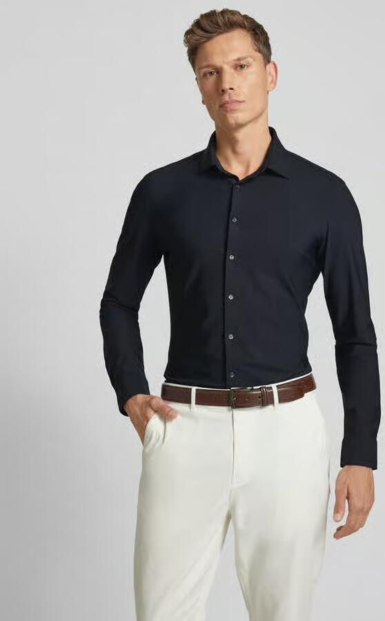 Jake*s Super slim fit zakelijk overhemd met knoopsluiting - Foto 2