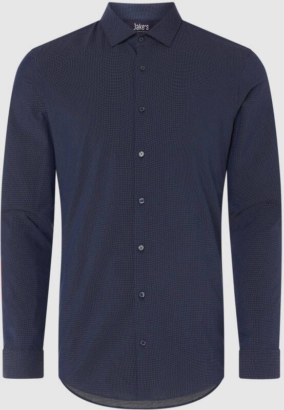 Jake*s Super slim fit zakelijk overhemd met kentkraag