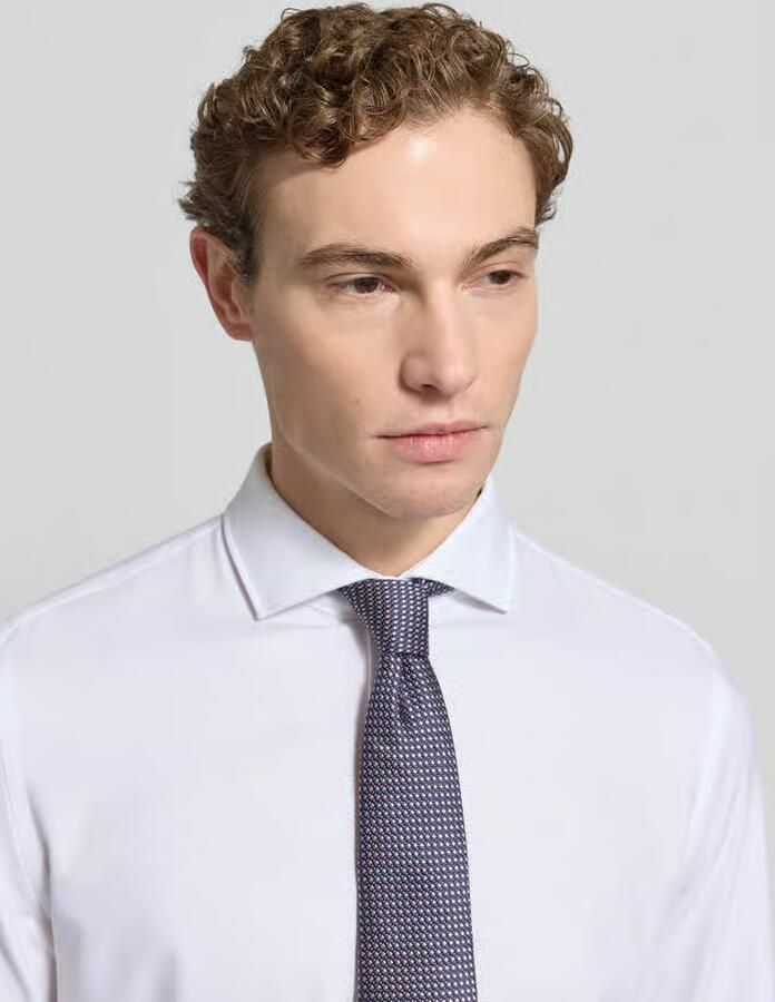 Jake*s Super slim fit zakelijk overhemd van katoenmix - Foto 2