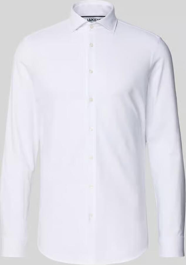 Jake*s Super slim fit zakelijk overhemd van katoenmix