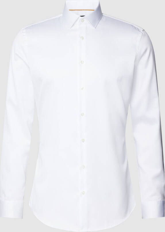 Jake*s Super slim fit zakelijk overhemd van puur katoen