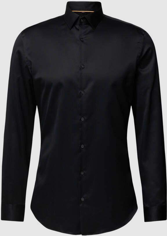 Jake*s Super slim fit zakelijk overhemd van puur katoen