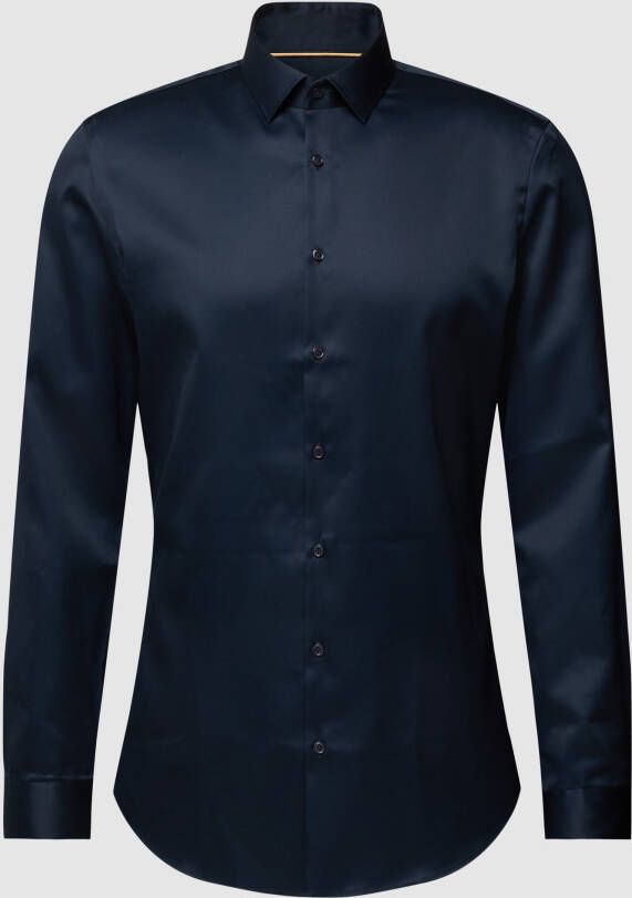 Jake*s Super slim fit zakelijk overhemd van puur katoen