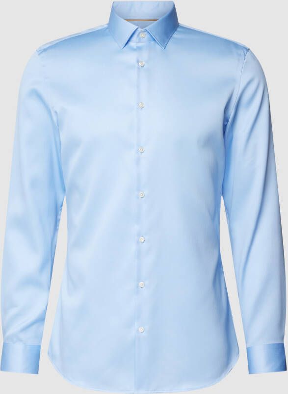 Jake*s Super slim fit zakelijk overhemd van puur katoen
