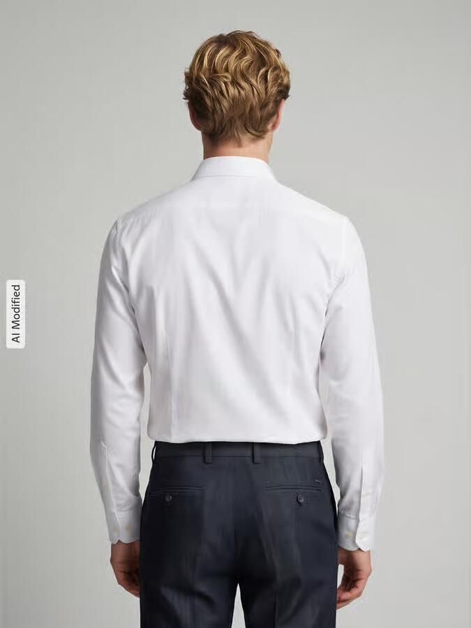Jake*s Super slim fit zakelijk overhemd van puur katoen in premiumkwaliteit
