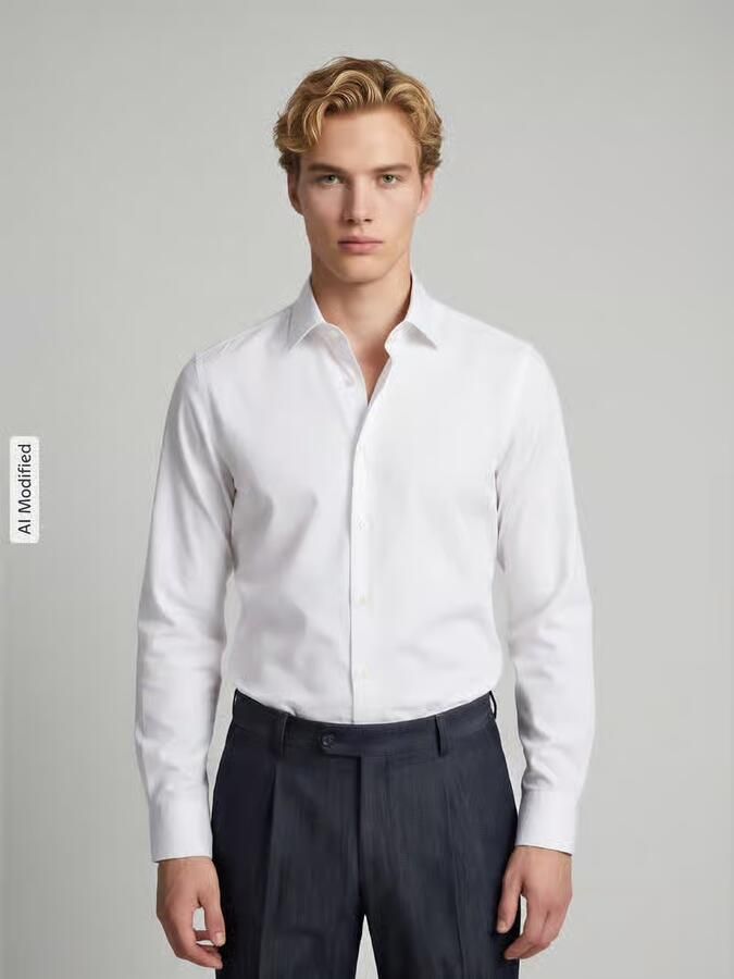 Jake*s Super slim fit zakelijk overhemd van puur katoen in premiumkwaliteit - Foto 2