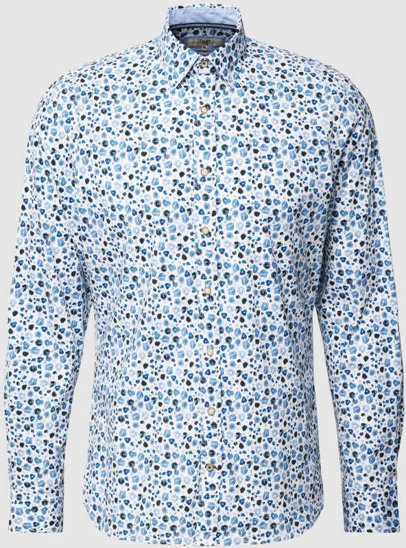 Jake*s Zakelijk overhemd met all-over design