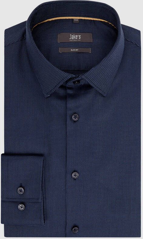 Jake*s Slim fit zakelijk overhemd van premium kwaliteit - Foto 1