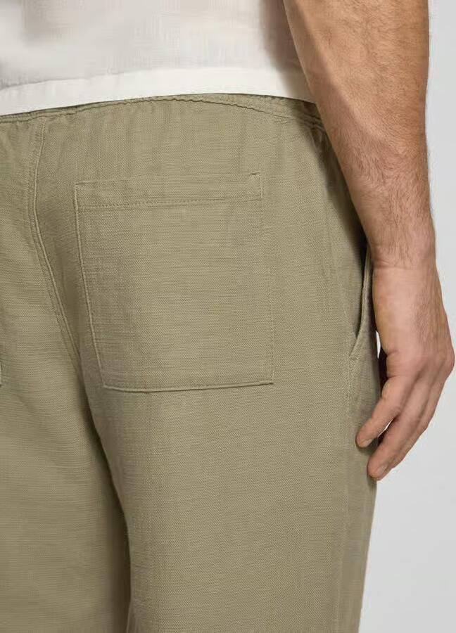 Jake*s Studio Men Broek met elastische band en tunnelkoord