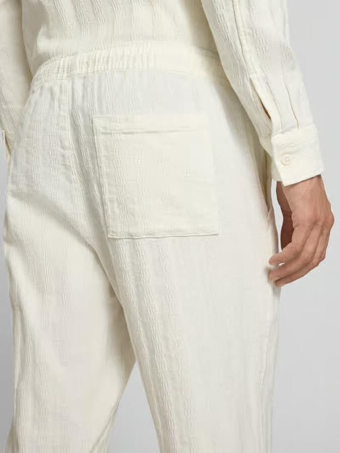 Jake*s Studio Men Broek met structuurpatroon en elastische band