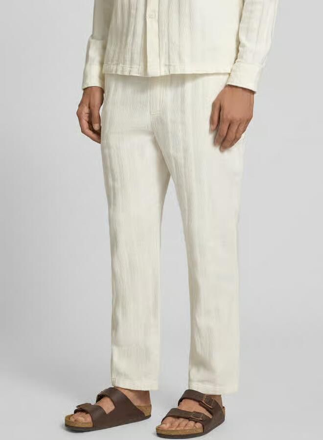 Jake*s Studio Men Broek met structuurpatroon en elastische band - Foto 2