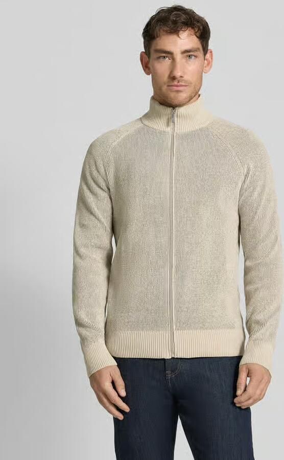 Jake*s Studio Men Cardigan met opstaande kraag en ritssluiting - Foto 2
