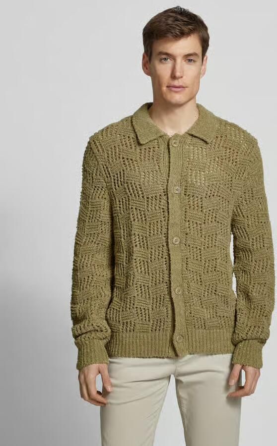 JAKE*S STUDIO MEN Cardigan met structuurmotief - Foto 4