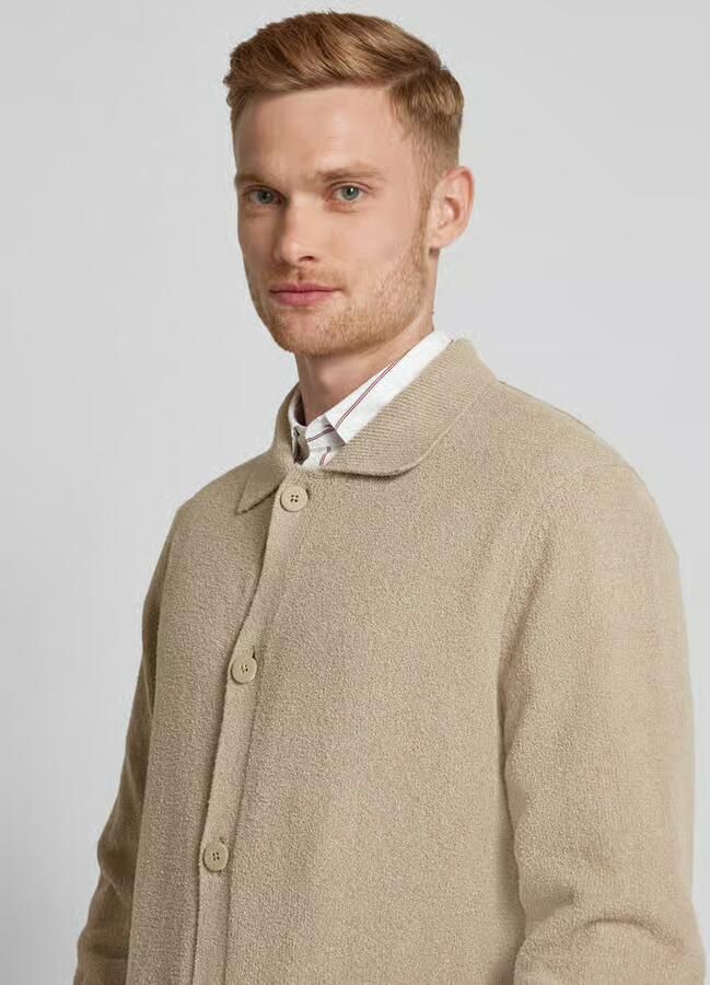 JAKE*S STUDIO MEN Gebreid jack met platte kraag model