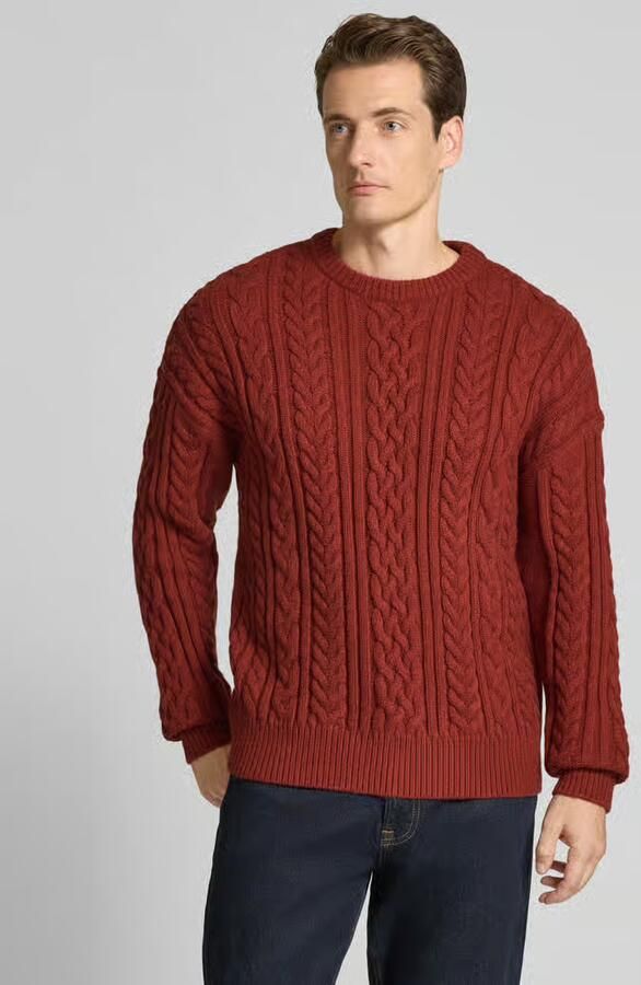 Jake*s Studio Men Gebreide pullover met kabelpatroon - Foto 2