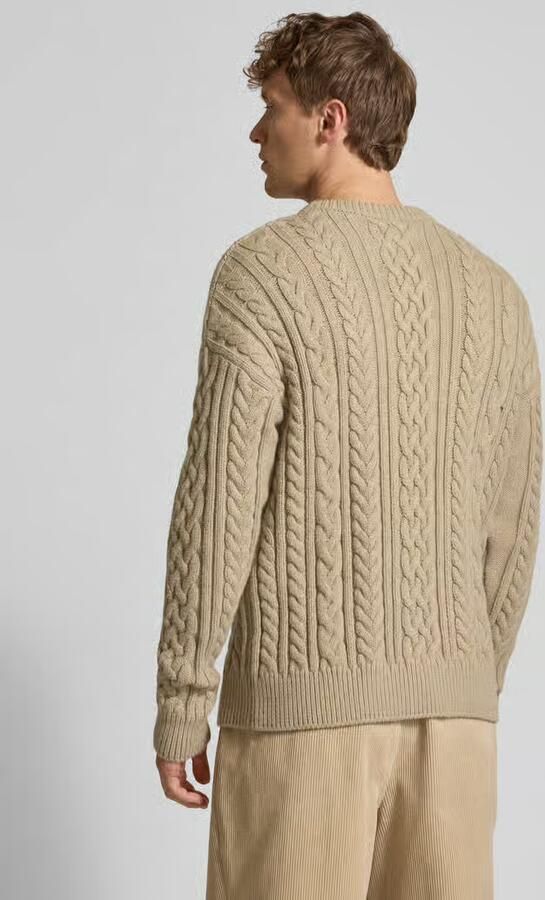 Jake*s Studio Men Gebreide pullover met kabelpatroon