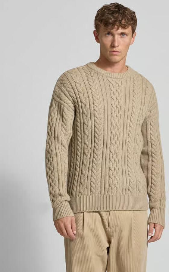 Jake*s Studio Men Gebreide pullover met kabelpatroon - Foto 2