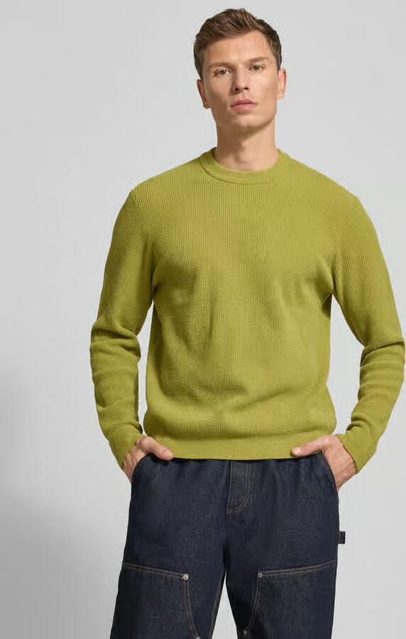 Jake*s Studio Men Gebreide pullover met ribboorden - Foto 2