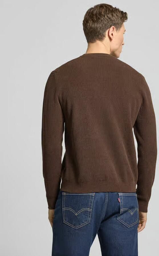 Jake*s Studio Men Gebreide pullover met ribboorden