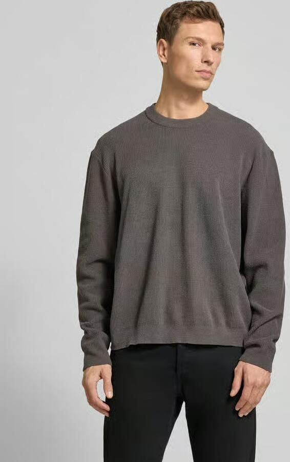 Jake*s Studio Men Gebreide pullover met ribboorden