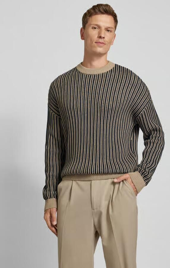 Jake*s Studio Men Gebreide pullover met ronde hals - Foto 2