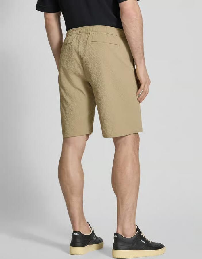Jake*s Studio Men Korte broek met riem en achterzakken