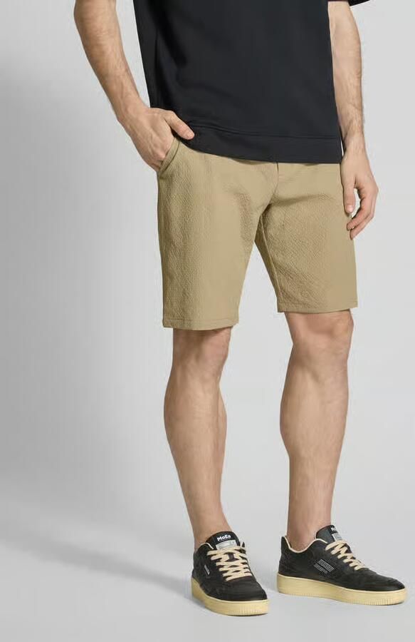 Jake*s Studio Men Korte broek met riem en achterzakken - Foto 2