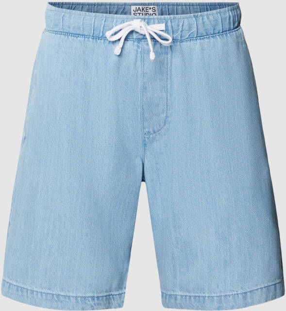 JAKE*S STUDIO MEN Korte jeans met tunnelkoord