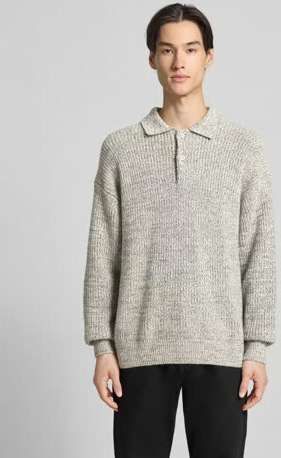 Jake*s Studio Men Loose fit gebreide pullover met katoen en wol - Foto 2