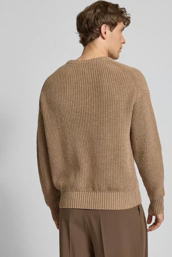 Jake*s Studio Men Loose fit gebreide pullover met wol