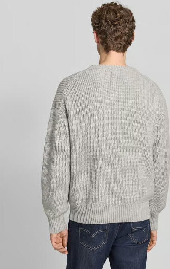 JAKE*S STUDIO MEN Loose fit gebreide pullover met wol