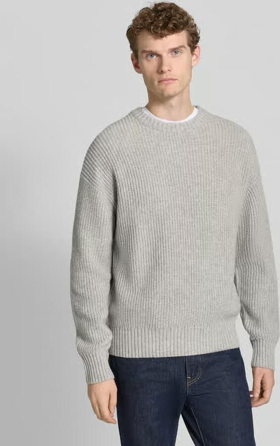 JAKE*S STUDIO MEN Loose fit gebreide pullover met wol - Foto 2
