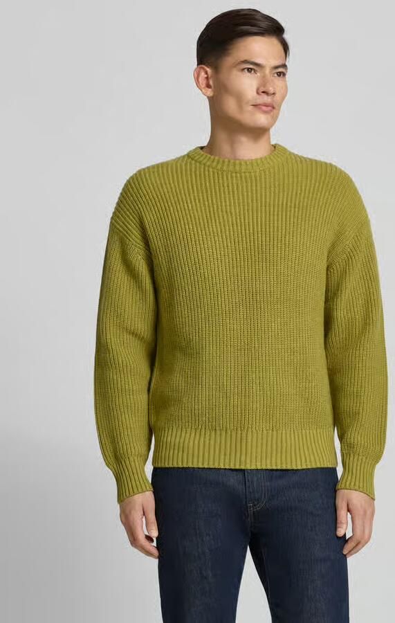 JAKE*S STUDIO MEN Loose fit gebreide pullover met wol - Foto 2